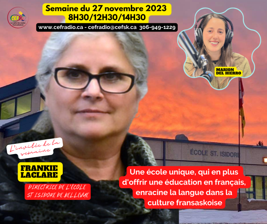 L'invitée de la Semaine Frankie LaClare, Directrice de l'École St
